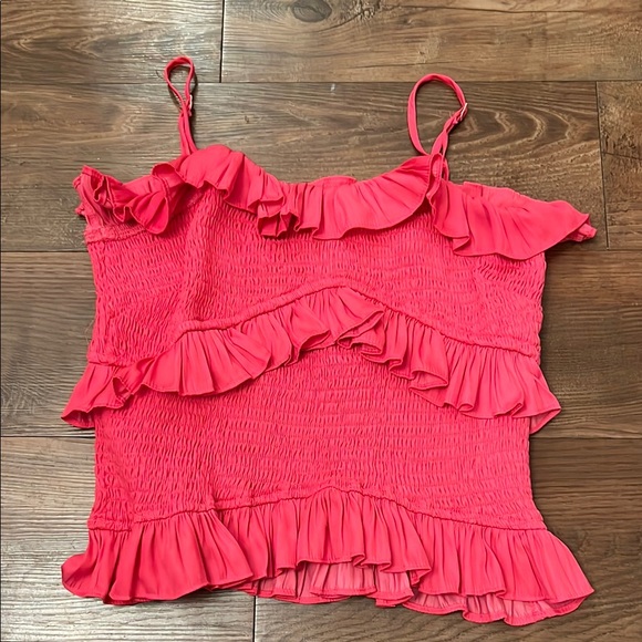 DO+BE Ruffled Pink Top - Picture 1 of 3